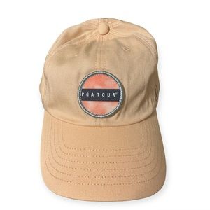 PGA Tour Golf Unisex Embroidered Peach Pearl Activewear/Outdoor Hat NWT